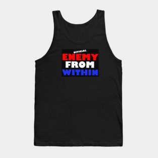 Official Enemy From Within / Dump Trump Logo Tank Top